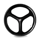 SOLOMONE CAVALLI Black SC Fixed Gear 700c Tri Spoke Rim Front Single Speed Fixie Bicycle Wheel