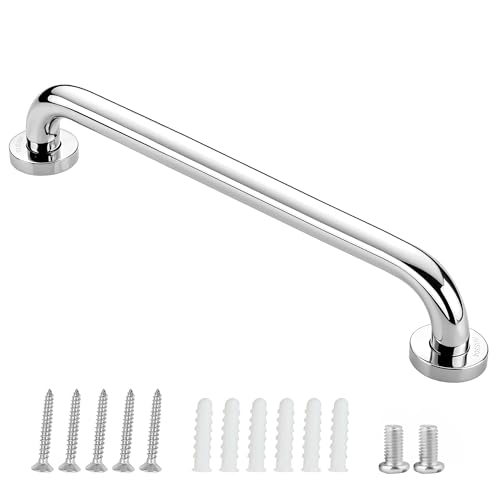 Poignées d'appui pour personnes âgées, en acier inoxydable, poignée de baignoire, de salle de bain, pour montage mural, WC, salle de bain, antidérapante, poignée de sécurité (50cm 1pcs)