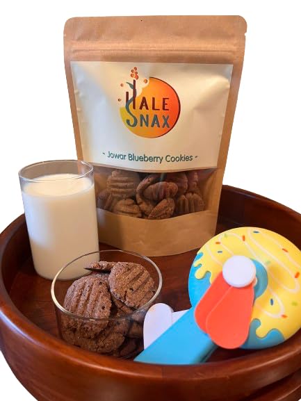 Halesnax Jowar Blueberry cookies | 150 gms | ALL NATURAL INGREDIENTS | Gluten free | Sweetened with dates | No maida | No preservatives | No Sugar | Natural sweetener | Loved by toddlers (B0CTXDDG5T) Amazon Price History, Amazon Price Tracker