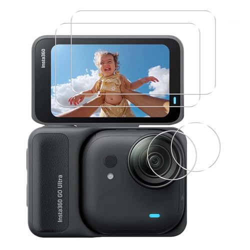 �Ή� Insta360 GO Utra �K���X�t�B���� �y2+2���Z�b�g-���{���Ɏq�� �z �Ή� Insta360 GO Utra �t�B���� �C���X�^360 go utra �ی�t�B���� 2�� + �����Y�ی�t�B���� 2�� �����K���X �L�Y�h�~ �ϏՌ� ��