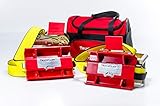 TruckClaws Commercial Truck Emergency Traction Aid Kit- (2) traction cleats, (2) 54 inch long straps, (2) heavy duty ratchets and (1) carry bag. For big rigs and large trucks with a GVW over 35,000lbs