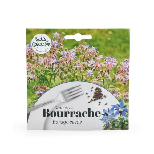 Radis et Capucine - Sachet graines fleurs comestibles - Bourrache