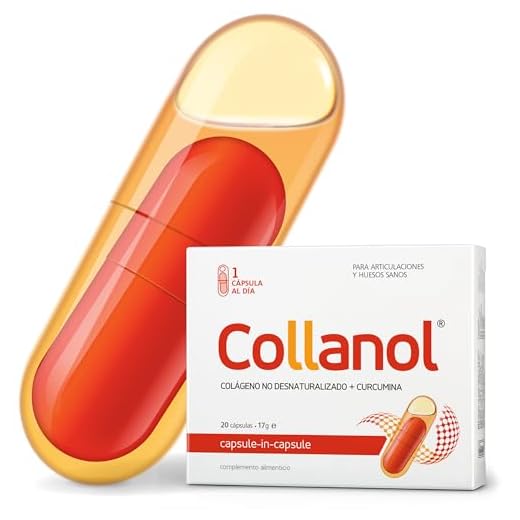 Collanol - una innovación en el cuidado de las articulaciones sanas. Fórmula líquida en cápsula doble. Colágeno 3D + curcumina micelar. 1 cápsula/día. Probado en laboratorio (20 dosis)