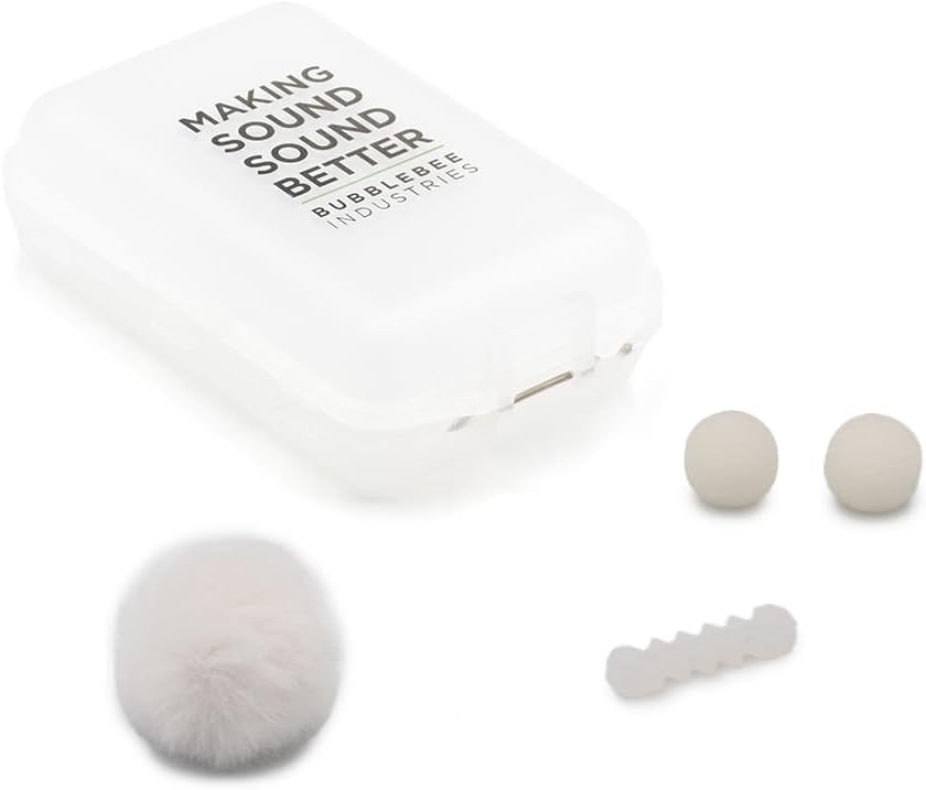 Bubblebee Outdoor Mic Kit for RODE Lavalier Microphone – Wind Reduction Dead Cat Lavalier Microphone Wind Muff - Content Creators, Videographers, Audio Engineers & Filmmakers, White image 4