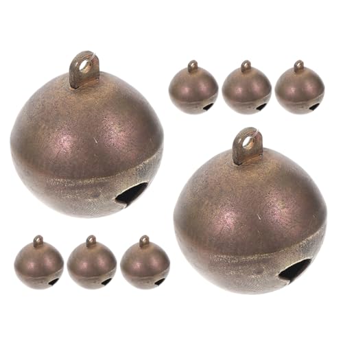 FONDOTIN Copper Bells for Dogs Pet Collar Charms Soundproof Craft Bells for Collars