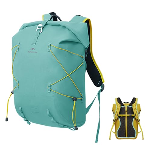 Naturehike �h���o�b�O IPX7�h�� �O�|���������� 28L�g�e�\�e�� ���K�Ȕw���̌� ���O���S���Ђ��t�� �ϖ��� �ʋC�ȃo�b�N�p�l�� ���� TPU ���߉\�V�����_�[ ���݂ɂ��� �T�b�v�{�[�g �L�����v �k�� ���� �n�C�L���O �ނ� �o�R 