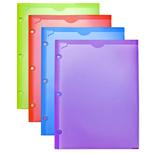 Reviews for Plastic 4 Pocket Folders with Clear Front Cover 4 Packs