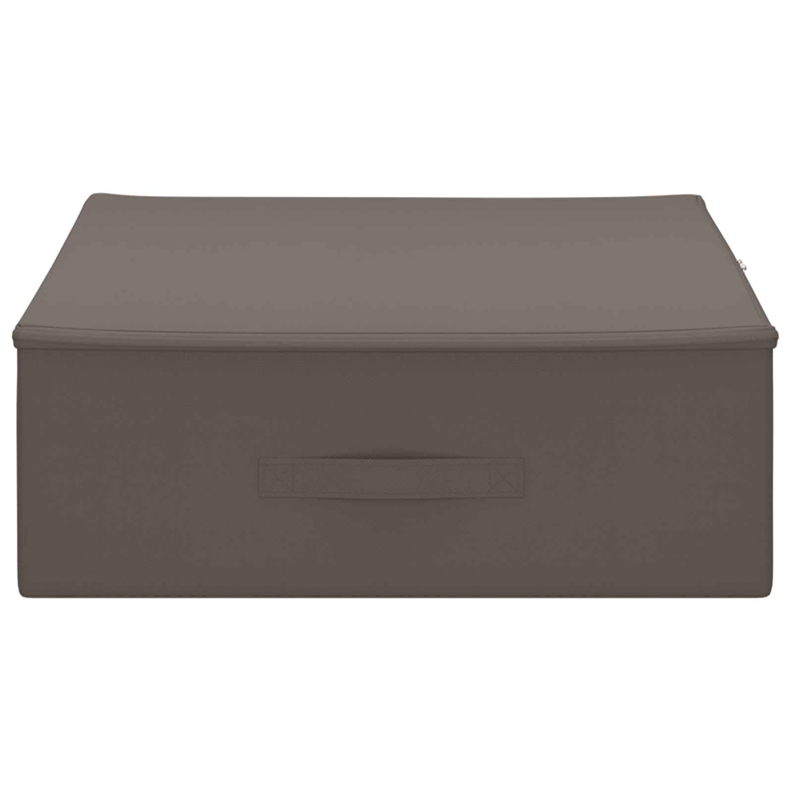 Générique Contenitore in tessuto non tessuto traspirante 50 x 30 x 25 cm, grigio, con due scomparti per organizzare giocattoli e vestiti, pieghevole per risparmiare spazio.