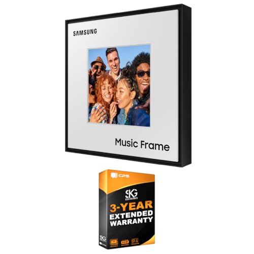 SAMSUNG Music Frame Dolby Atmos Smart Speaker - HW-LS60D/ZA (2024) + Bundle 3 Year Extended Warranty