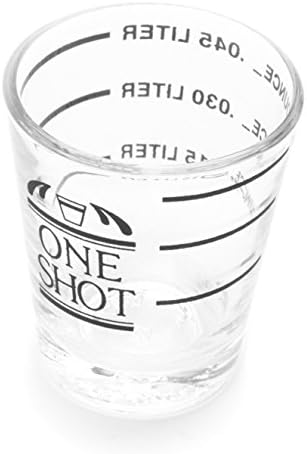 Vista 3 de Fox Run Vaso de chupito de medición, 2 x 2 x 2.25 pulgadas, transparente, 1 unidad (paquete de 1)
