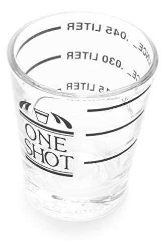 Fox Run Measurment Shot Glass, 2 X 2 X 2.25 Inches, Clear #TOP2