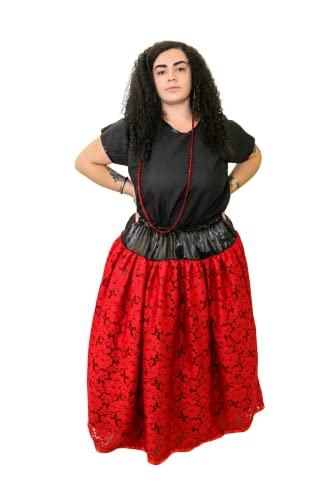 SAIA DE RENDA COM FORRO UMBANDA E CANDOMBLÉ (BRANCO)