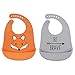 Hudson Baby Unisex Baby Silicone Bibs, Fox, One Size