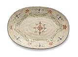 Cream Arte Italica Medici Large Oval Platter by Arte Italica