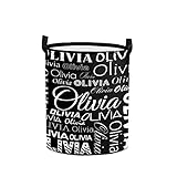 Custom Laundry Basket Personalized Collapsible Laundry Hamper with Name Customized Dirty Clothes Sto