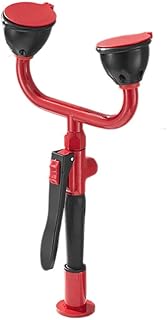 Eye Wash Station Handheld Copper Emergency Eye Washer with Pullable Hose Continuous Flow Eye Flush Shower for Factory, Office,Lab and Industrial Use (Double)