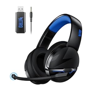 Acer 2.4GHz Flex Wireless Gaming Headset | Non-Stop 100H Battery | Dynamic 50mm Drivers | Clear Voice Mic | Bluetooth5.3, 3.5mm | Gaming Headphones for PC, PS4, PS5