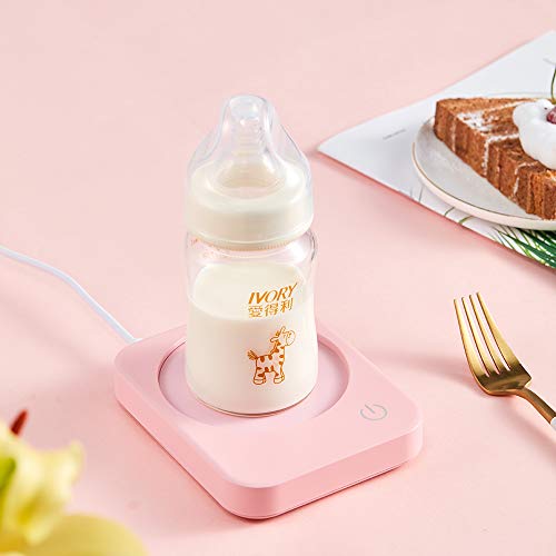 Coffee Mug Warmer, Vobaga 4 Hours Auto Shut-Off Coffee Warmer Plate For Office Home Desk Use With 3 Temperature Settings, Electric Cup Warmer For Cocoa,Tea, Milk, Water, Pink (No Cup) #TOP6