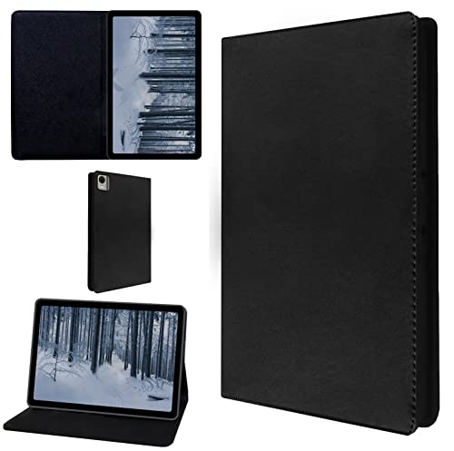 Image of TGK Leather Stand Flip Case Cover for Nokia Tab T21 10.36 inch Tablet (Black)