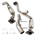 KAC Catalytic Converter, 3PCS Stainless Steel Catalytic Converters Replacement for F150 3.5L 2011-2014 Y Pipe High Flow Catalytic Converter Kit OEM 25H53969, 30599, 50495, 53969 - EPA Compliant