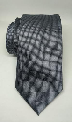 Gravatas Cinza Escuro - Chumbo Semi Slim Adulto