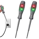 2-in-1 High Torque Strong Magnetic Screwdriver Electricity Detector Electric Tester Screwdriver Detector Electrical Voltage Circuit Tester Pen for Electrician Tools(2Pcs Flathead+Crosshead)