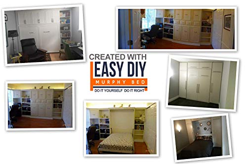 Murphy Bed Queen Size Hardware Kit - Diy Wood Frame Folding Cabinet Wall Bed For Guestroom Easy To Build, Made In Usa #TOP7