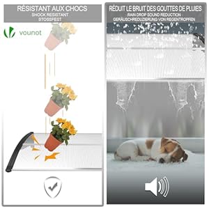 Frontdoorcanopyoutdoorawningrainshelterforbackdoorporchpatiowindow120x80cmblack Urban Country Home Decor Front door canopy outdoor awning rain shelter for back door porch patio window 120 x 80 cm black urban country home decor