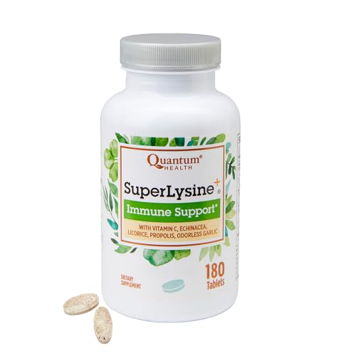 Quantum Health SuperLysine+ 1500mg L-lysine Immune Support 180 Tablets