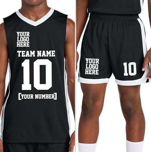 Personalize Your Own Team Basketball Jersey with Your Custom Name and Number Adult Youth Sports Tee4