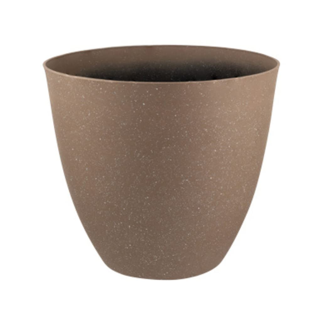 FabFinds Garden Speckle Bowl Planter Decorative Flower Pots Large 13” (Spotty Brown)