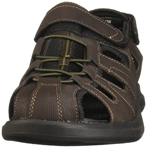 Nunn Bush Men's Rio Vista Fisherman Sandal Water Shoe, Brown, 13 Wide #TOP1