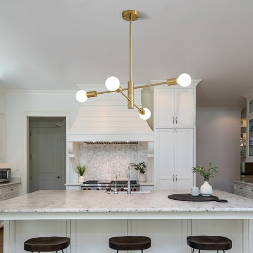 HHR Modern Sputnik Chandeliers 4-Light Mid Century Modern Light Fixture by HHR - Used condition - Image 7