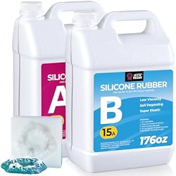 LET'S RESIN Silicone Mold Making Kit 15A, 22lbs Liquid Silicone Rubber | 4H Faster Curing, Super Elastic Translucent Clear Mold Making Kit, Molding Silicone for Silicone Molds, Soap Making, Clay