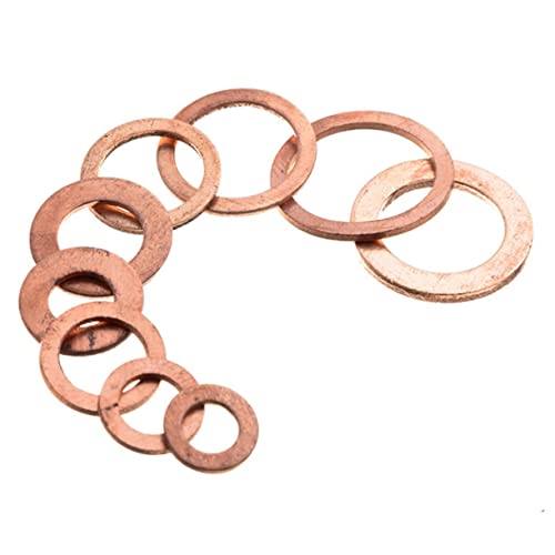 VILLCASE 600 Peças Máquina De Lavar Variedade De Juntas De Drenagem De Óleo Arruela De Metal Varieda