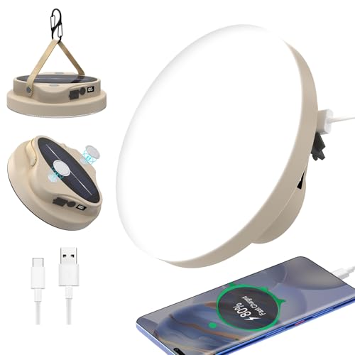 Lampe de tente anti-panne de batterie 7800mAh à charge solaire