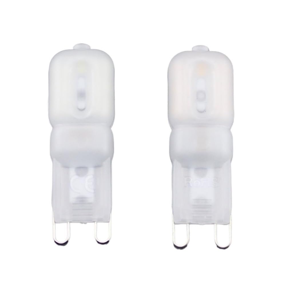 NXCVBNKZJ KJXP Lighting, Pack of 6, G9 Led Lamp Bulb SMD2835 3W AC220V Led Light Spotlight Lamps(Warm White,3W Milky)