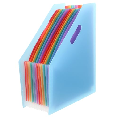 Alipis Organizador de Archivos Expandible de Plástico Carpeta Acordeón Portátil con Gran Capacidad para Recibos Facturas y Documentos Resistente y Fácil de Transportar para Oficina y