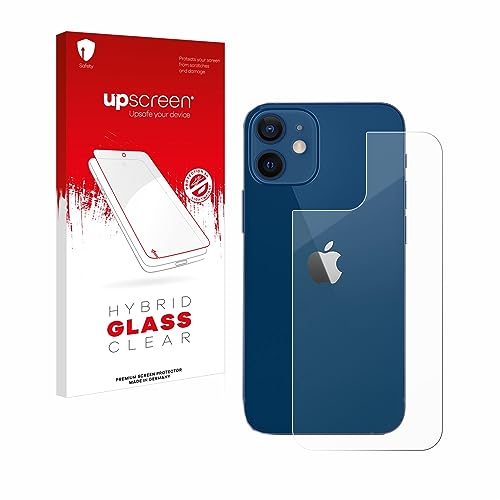 upscreen Pellicola Protettiva per Apple iPhone 12/12 Pro (Posteriore) Protezione Schermo Hybrid Glass - 9H Durezza