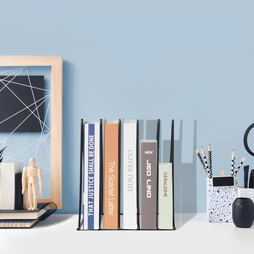 image for QPEY Triangle File Holder,5 Slot Metal Vinyl Record Stand Holder Magaz