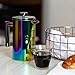 French Press Coffee Maker - Large 34 Oz Stainless-Steel French Press Coffee Maker | Colorful Rainbow Double Walled French Coffee Press & Tea Makers | Bonus Coffee Scoop & 2 Filters