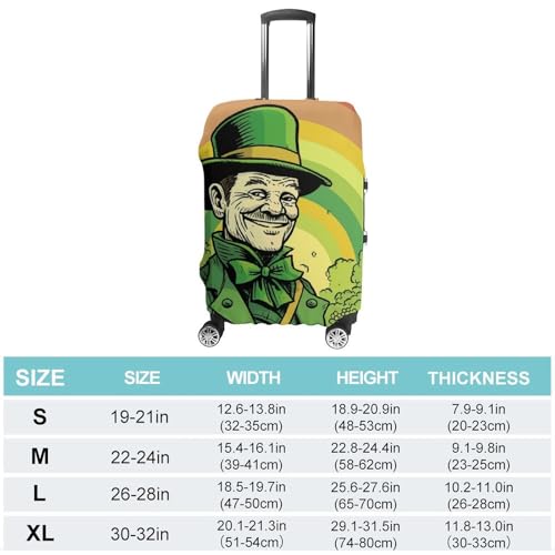 Travel Luggage Cover Elastic Suitcase Cover Cartoon Character with Hat Luggage Cover Anti-Scratch Suitcase Protector Washable Dustproof Baggage Cover Fits 18-32 Inch Luggages S2