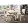 New Classic Furniture Amy 5 Piece Dining Table Set Beige and Brown