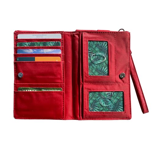 Image of Big Skinny Women's Plus Size myPhone Bi-Fold Slim Wallet, Holds Up to 20 Cards