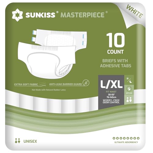 SUNKISS MASTERPIECE Couches Adultes avec Absorption Ultime, Culottes d’incontinence Jetables