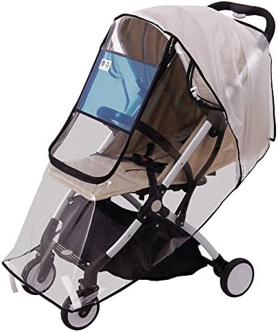 Bemece Stroller Rain Cover , Universal Stroller Accessory, Baby Travel Weather Shield, Windproof Waterproof, Protect from Dust Snow
