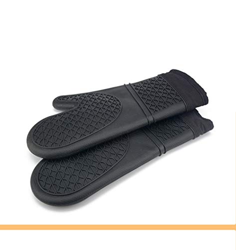Silicone Oven Gloves, For Kitchen, Bbq, Safety Thickened Anti-Slip High Temperature Gloves #TOP2