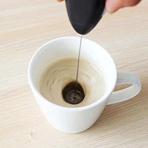 Mini Mixer a Pilas Inox Misturador Shake Café Chá Bebidas (Branco)