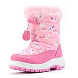 Nova Mountain Boys Girls Little Kids Winter Snow Boots,NF NFWB103 PinkUnicorn 13