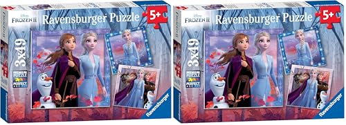 Image of Ravensburger Disney Frozen 2-3 x 49 piece Jigsaw Puzzles for Kids Age 5 Years Up (Pack of 2)